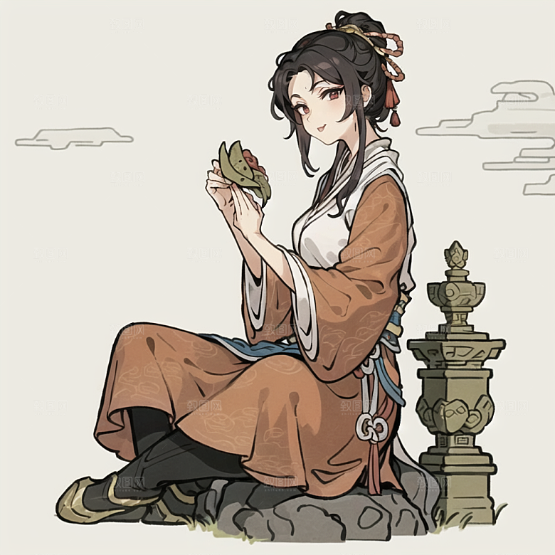 插画头像漫画风元素图片