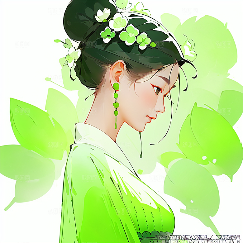 插画头像漫画风元素图片