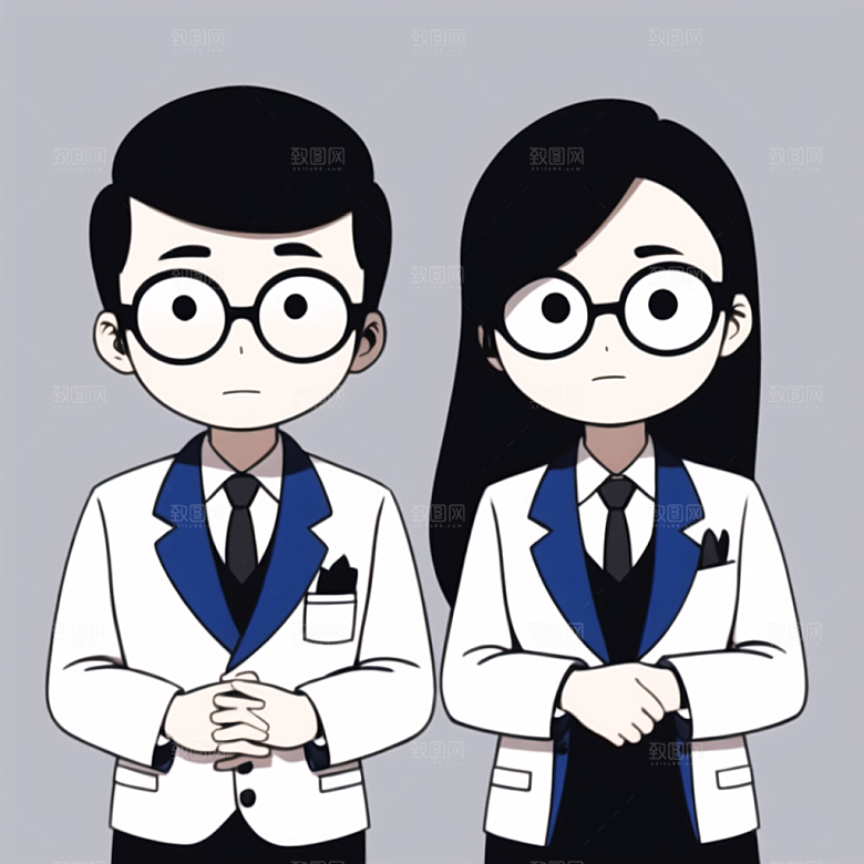 插画头像漫画风元素图片
