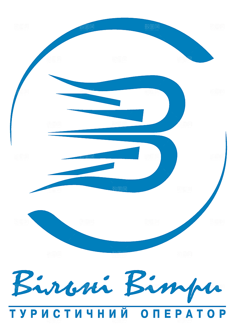 矢量英文图形旅游logo