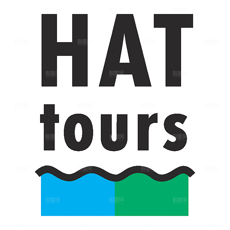 矢量英文图形旅游logo
