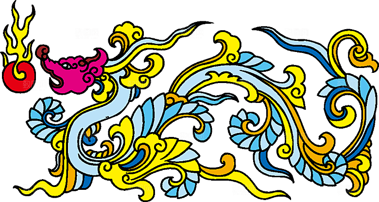 中国古典龙矢量素材