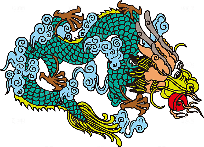 中国古典龙矢量素材