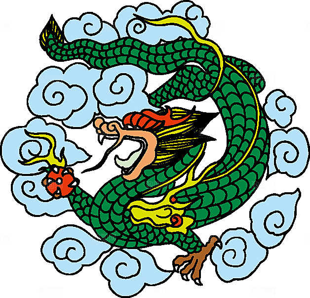 中国古典龙矢量素材