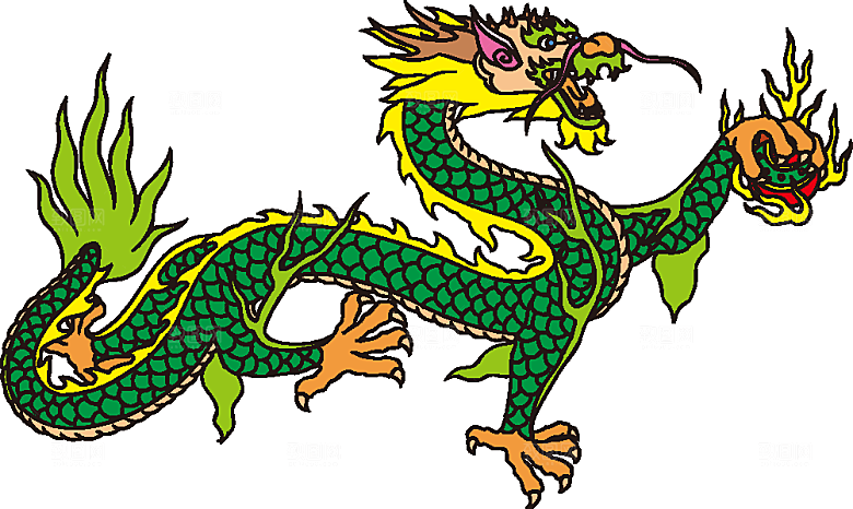 中国古典龙矢量素材