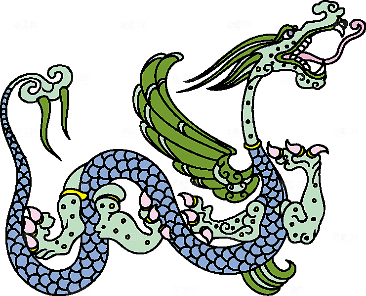 中国古典龙矢量素材