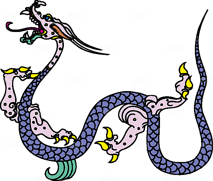中国古典龙矢量素材