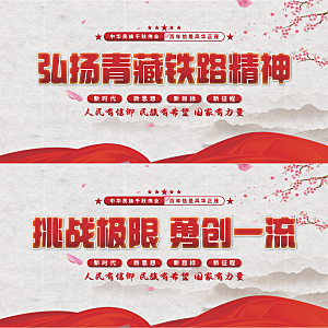 青藏铁路精神展板系列