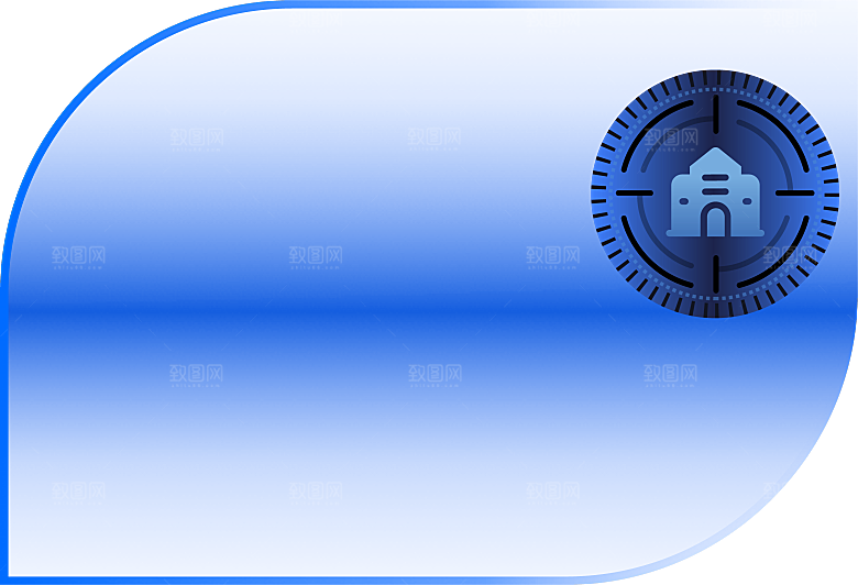 科技圆环异形边框智能云计算科幻HUD
