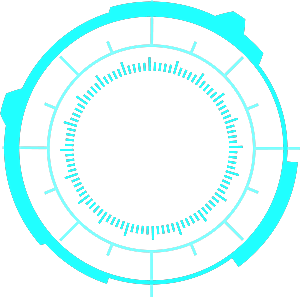 科技圆环边框智能云计算科幻HUD发光