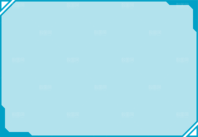 科技方形边框智能云计算科幻HUD发光