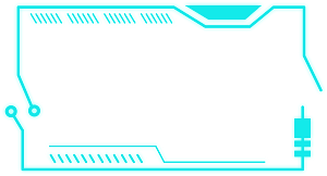 科技方形边框智能云计算科幻HUD发光