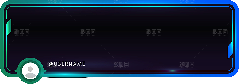 科技方形边框智能云计算科幻HUD发光