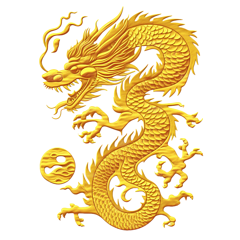 2024龙年神龙图腾龙形象3D立体素材