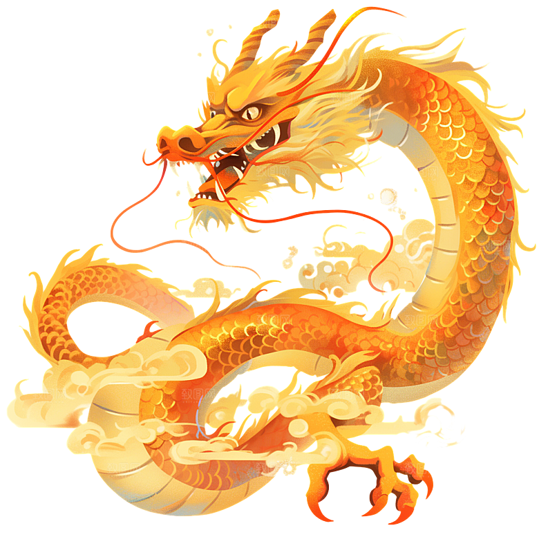 2024龙年神龙图腾龙形象3D立体素材
