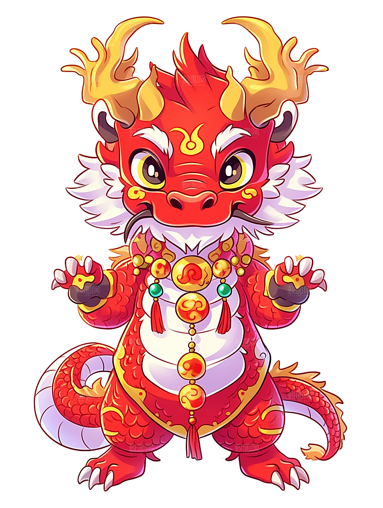 2024龙年神龙图腾龙形象3D立体