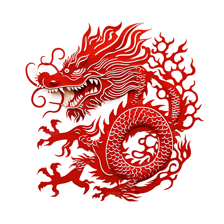 2024龙年神龙图腾龙形象3D立体素材