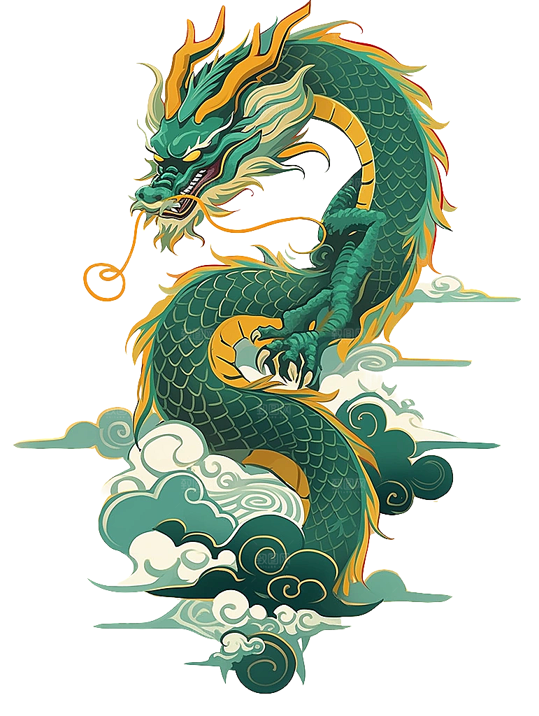 2024龙年神龙图腾龙形象3D立体
