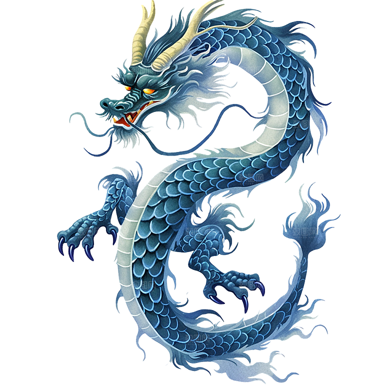 2024龙年神龙图腾龙形象3D立体