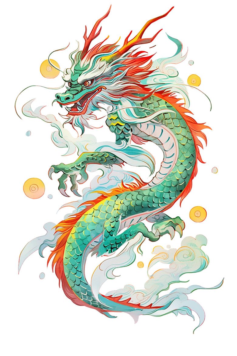 2024龙年神龙图腾龙形象3D立体