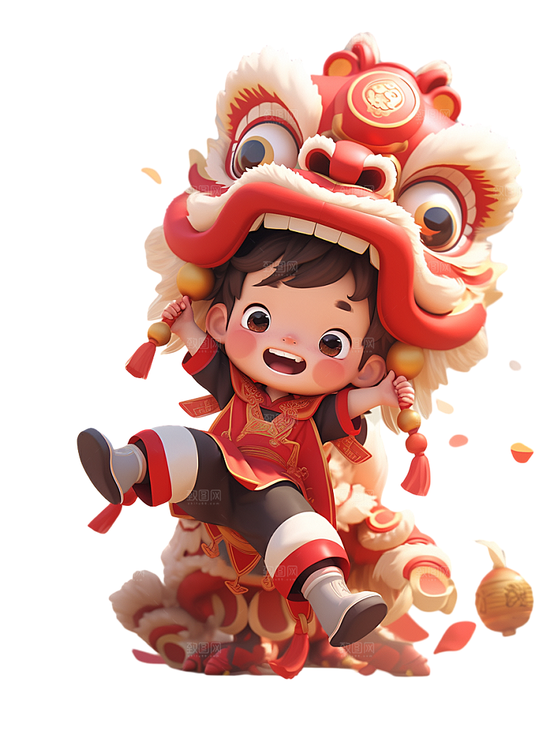 2024龙年神龙图腾龙形象3D立体素材
