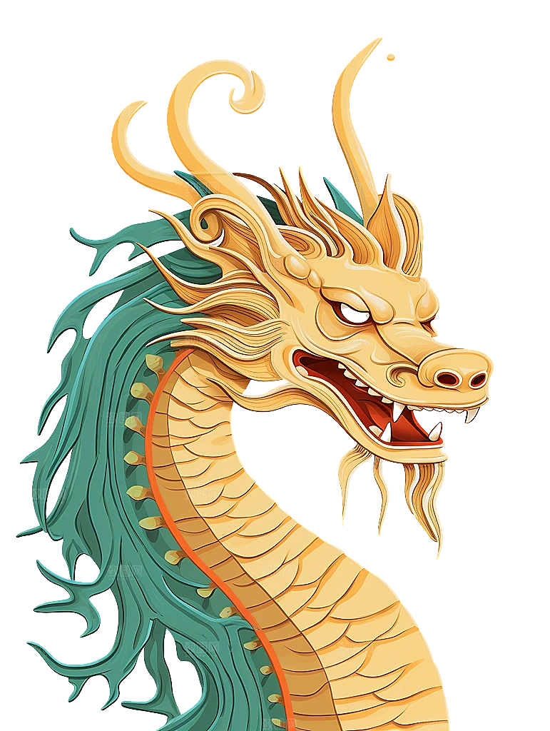 2024龙年神龙图腾龙形象3D立体素材