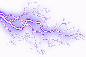 特效闪电雷电雷击电光打雷光线光效