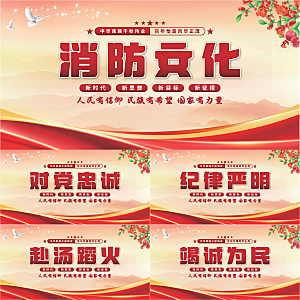 消防文化党建展板系列