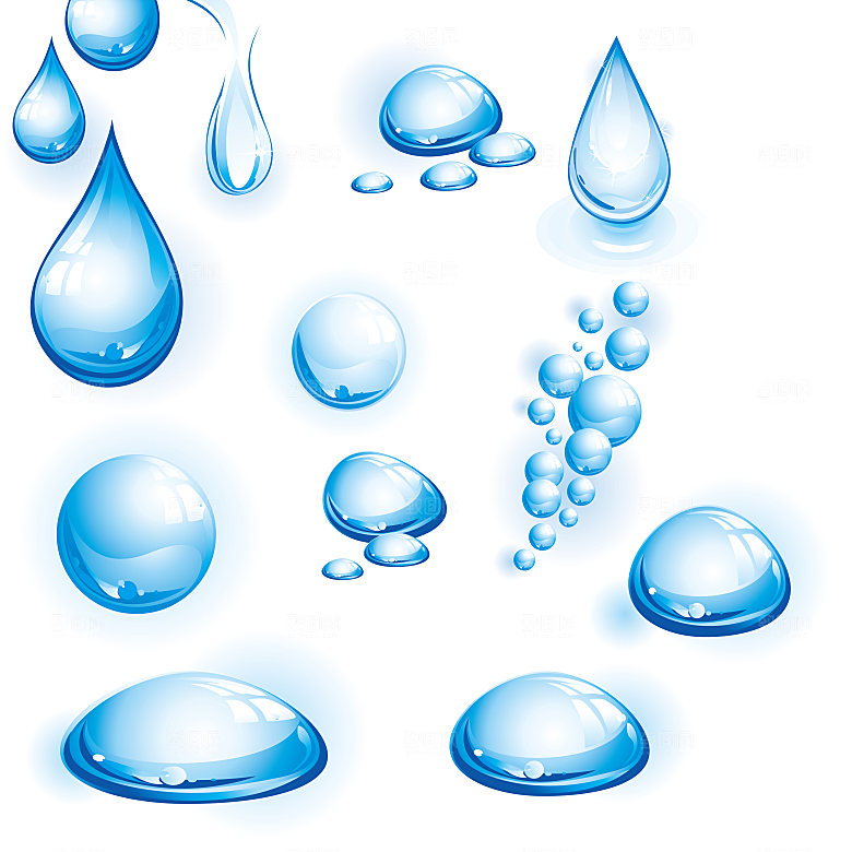 水素材水滴水花水波纹水浪花水花飞溅喷