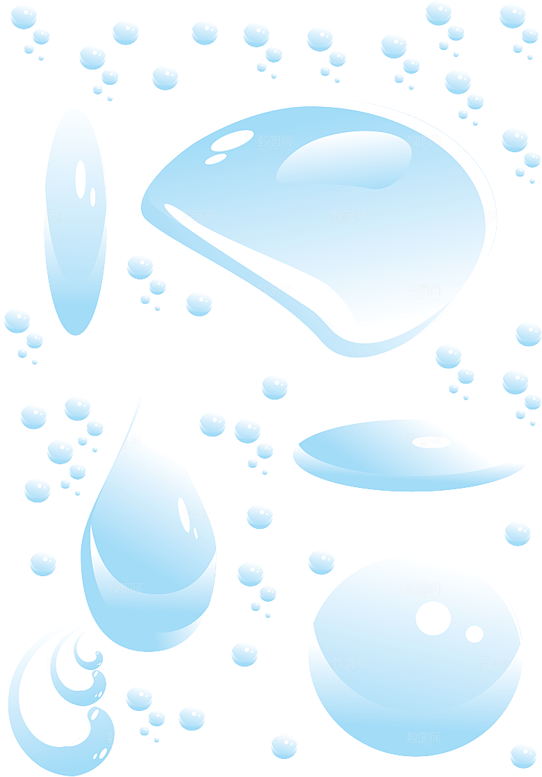 水素材水滴水花水波纹水浪花水花飞溅喷素材