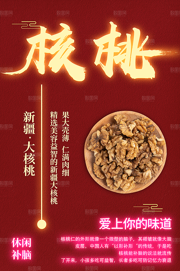 新疆大核桃宣传海报