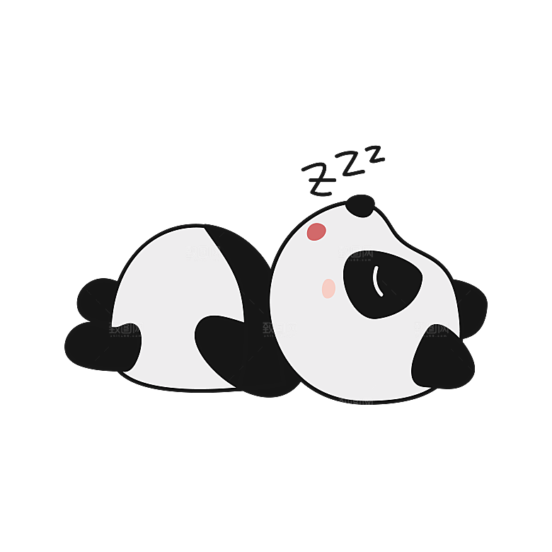 卡通国宝大熊猫水墨国潮熊猫动物PNG