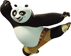 卡通国宝大熊猫水墨国潮熊猫动物PNG免抠