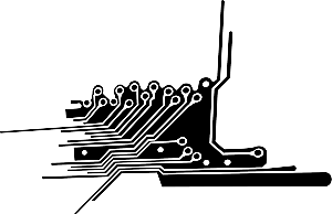 科技电路板线路图科技线条数字芯片图案素材