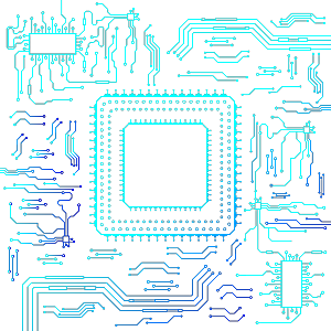 科技电路板线路图科技线条数字芯片图案素材