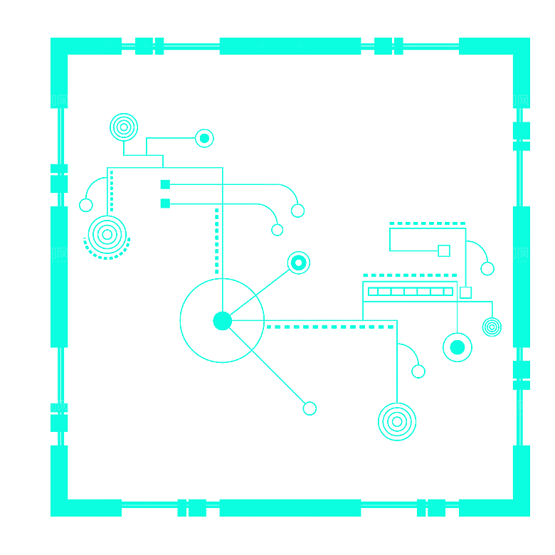 科技电路板线路图科技线条数字芯片图案素材