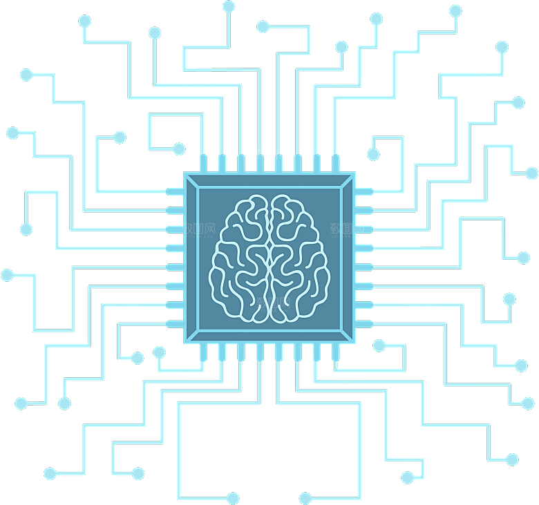 科技电路板线路图科技线条数字芯片图案素材