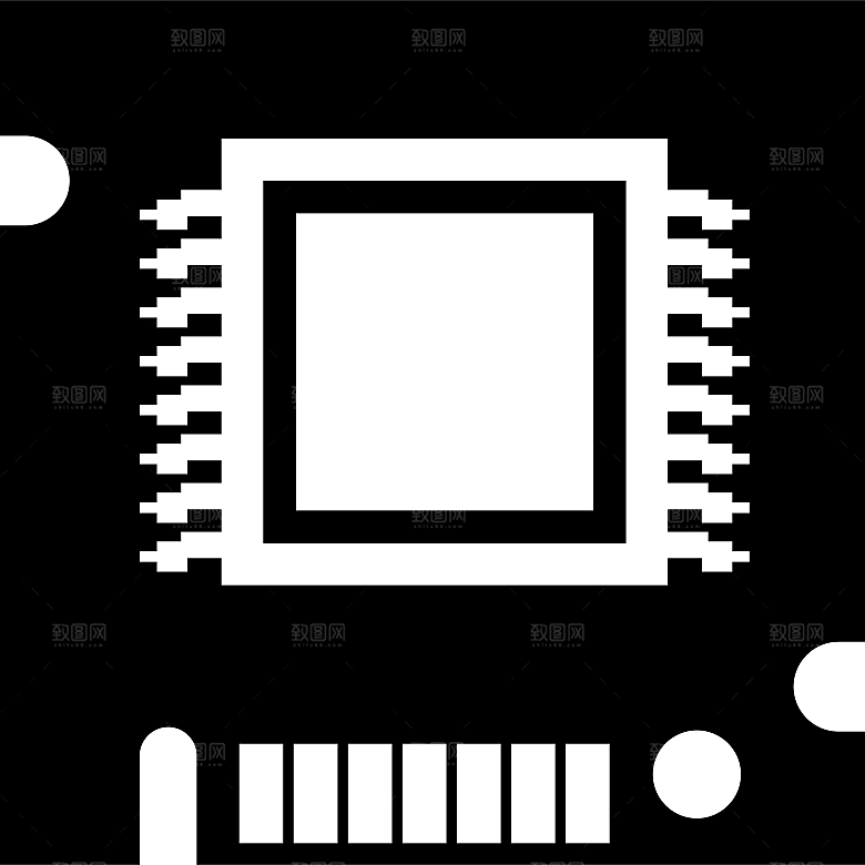 科技电路板线路图科技线条数字芯片图案素材