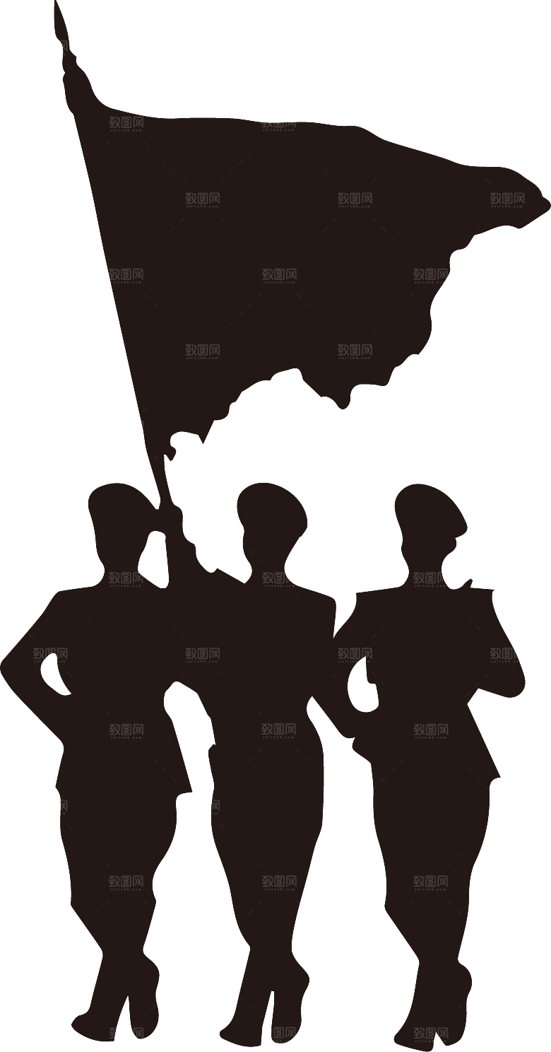 卡通红军士兵战士部队军人 革命人物