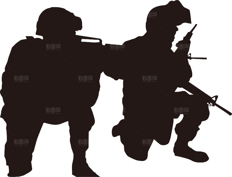 卡通红军士兵战士部队军人 革命人物
