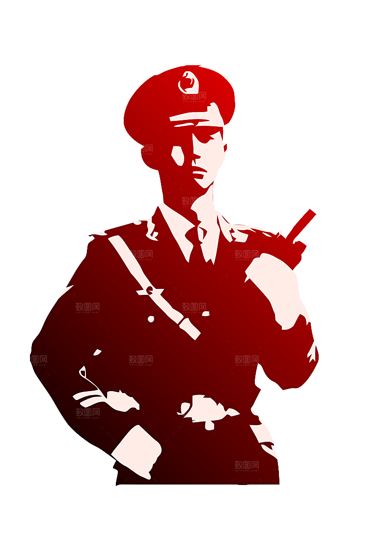 卡通红军士兵战士部队军人 革命人物素材