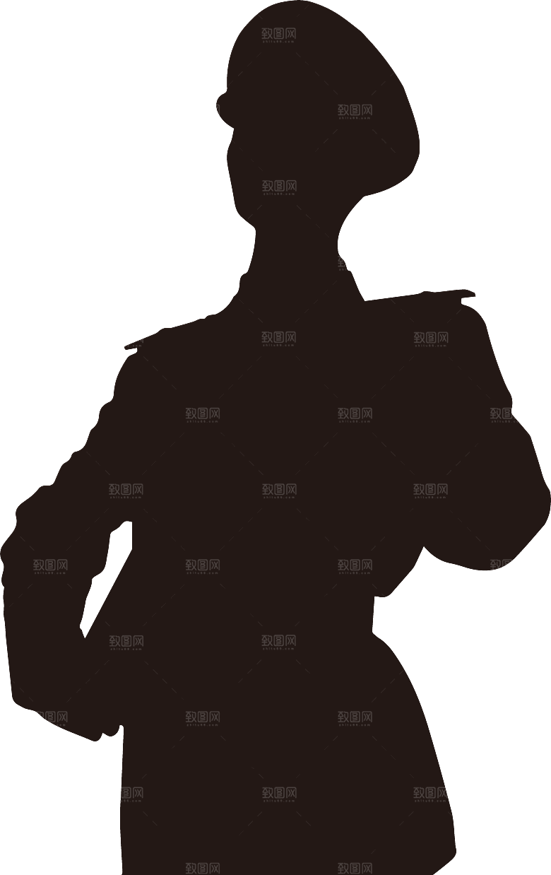 卡通红军士兵战士部队军人 革命人物素材