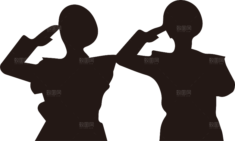 卡通红军士兵战士部队军人 革命人物
