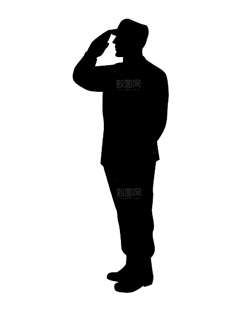 卡通红军士兵战士部队军人 革命人物