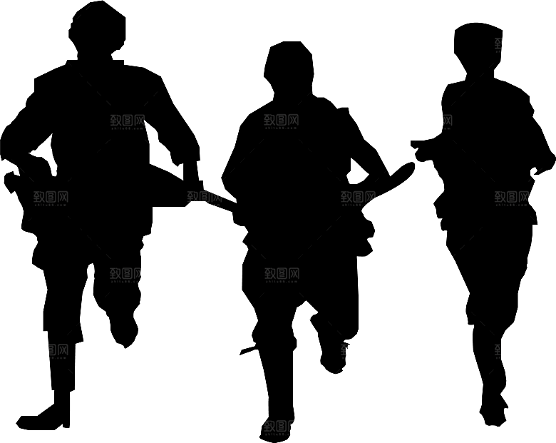 卡通红军士兵战士部队军人 革命人物素材