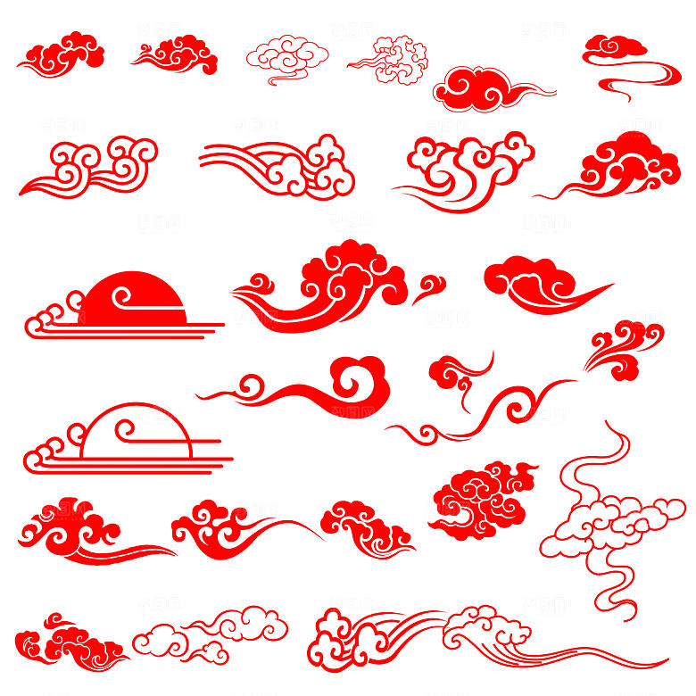 祥云底纹 祥云 云纹