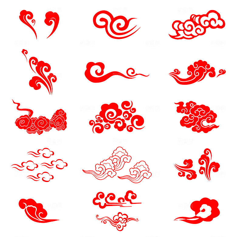 祥云底纹 祥云 云纹