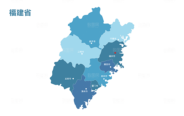 中国各省矢量高清形状图形地图