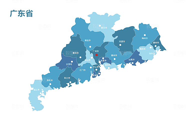 中国各省矢量高清形状图形地图
