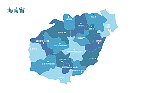 中国各省矢量高清形状图形地图